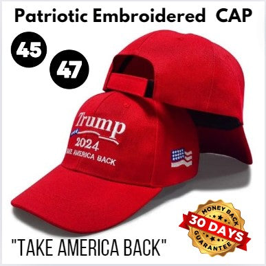 Patriotic Embroidered "Take America Back" Cap