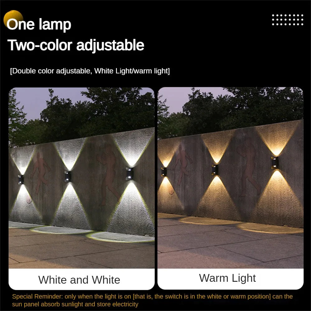 SolarEcho™ Outdoor solar wall light