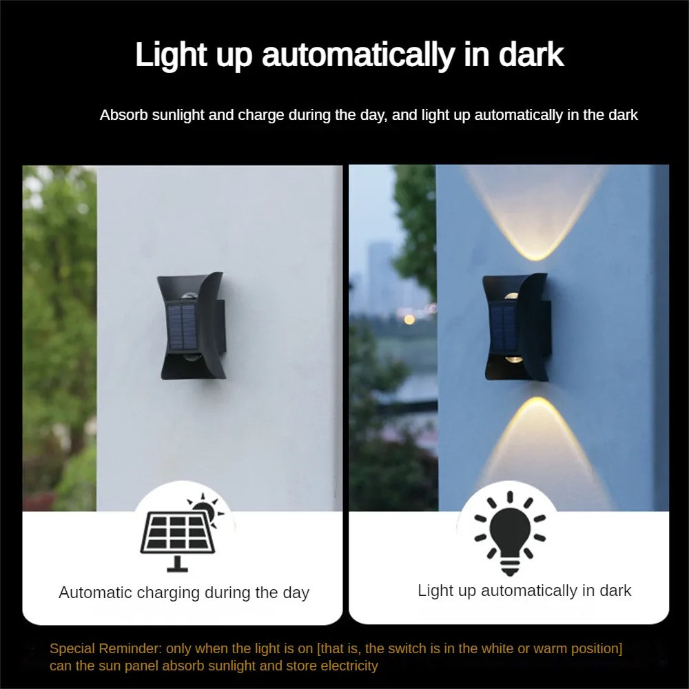 SolarEcho™ Outdoor solar wall light